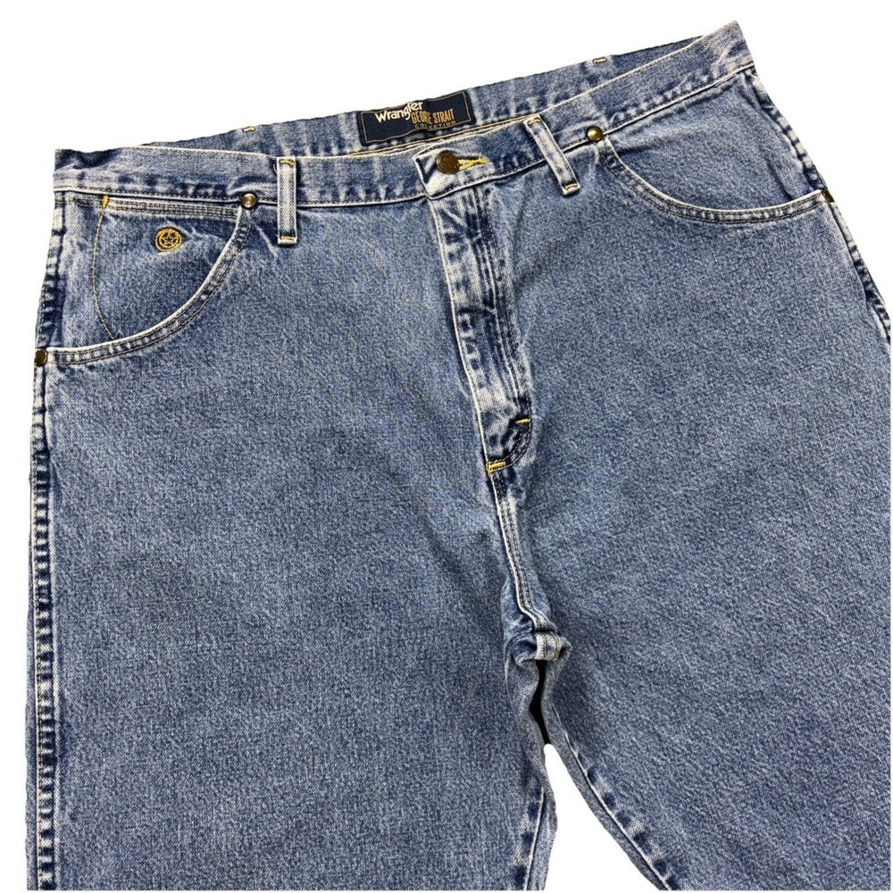 Wrangler George Strait Collection Jeans Mens 38x31 Blue Denim‎ Cowboy Rockabilly